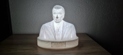 Lampe Johnny Hallyday avec Socle Date De Naissance Et De Décès