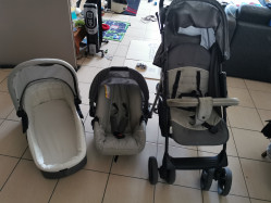 Poussette trio