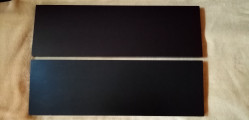 2 étagères bois wengé