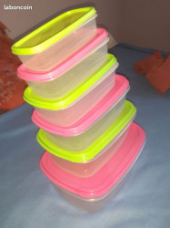 5 boites tupperware