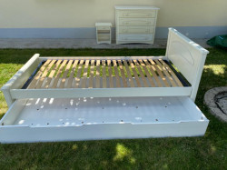 Lit 1 personne à tiroir + sommier