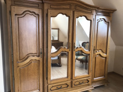 Chambre complète bois massif